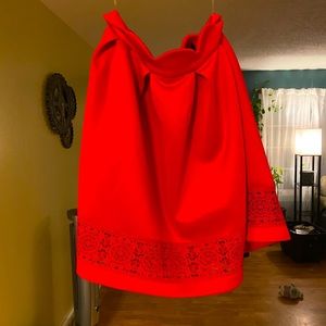 Beautiful red skirt